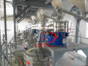 振動篩在碳酸鈣漿料使用現場!